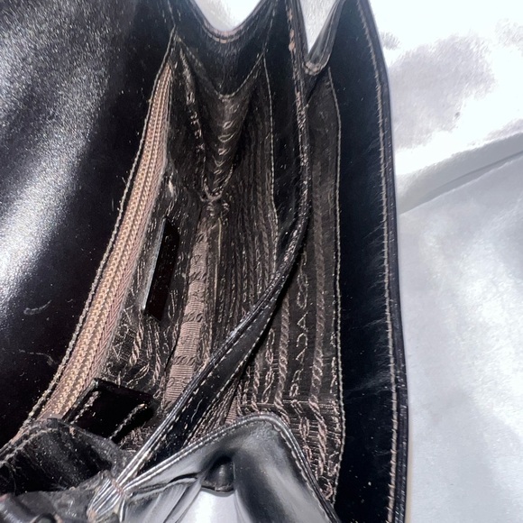 Authentic Prada Black Leather Crossbody Bag - Picture 9 of 11